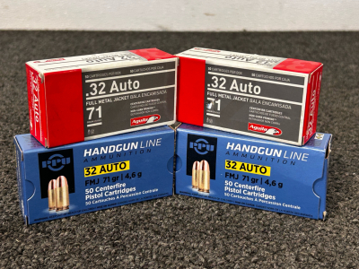 (200) Rnds Of .32 Auto FMJ 71 Gr.