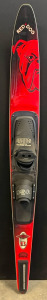 Red Dog Slalom Water Ski W/ Precision Bindings & Rear Toe Plate