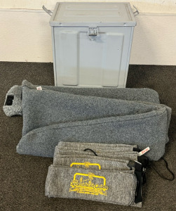 Metal Ammo Crate & 8 Rifle Sleeves