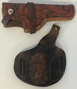 Vintage Right Handed Leather Eubanks Leather 89 42 Holster & Vintage Leather Tooled Holster