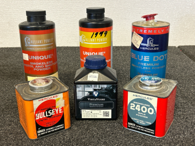 (6) Cans Of Smokeless Powder
