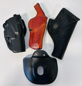(3) Holsters: Glock G17/22, Strong 934, and Leather U.S.