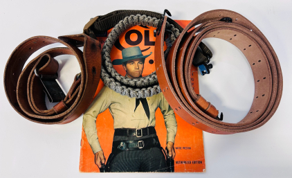 (3) Rifle Slings and Vintage Colt .45 Comic Book