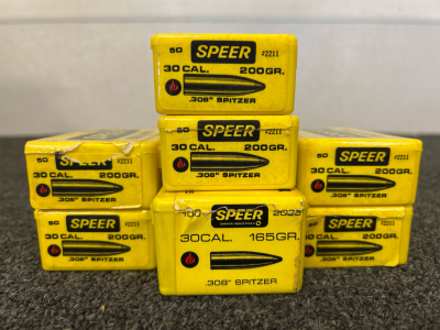 Speer Bullets: 30 Cal. 165/200 Gr. (400 Count)