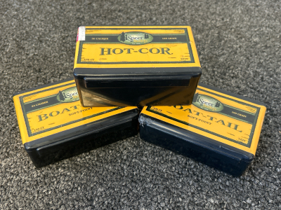 (300) Count Hot-Cor Speer Bullets 30 Cal 165 Gr and 24 Cal 100 Gr.