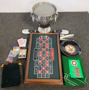 Casino Game Set And Nicolas Feuillatte Champagne Bucket