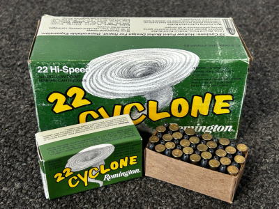 Box Of 22 Cyclone Remington 22 Long Rifle Hi-Speed Hollow Point (500 Rnds)