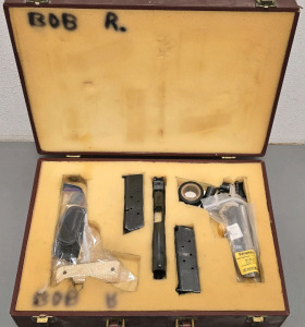 Colt/Remington UMC 1911 Replacement Slide, Grips, Accessories And Vintage Suitcase Style Carrying Case *Gun Not Included, Accessories Only*