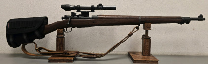 Remington 03-A3 Bolt-Action Rifle, Scope M82, Serial 3444643