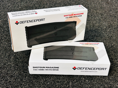 (2) New In Box Defenceport Shotgun Magazines 12 Ga./ 5 Round/ 1919 Style Shotgun