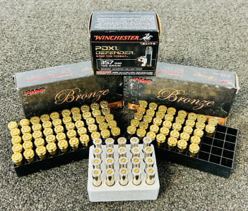 (87) Rnds Of PMC Bronze 45 Auto 230 Gr. And (20) Rnds Of Winchester 357 Mag 125 Gr.