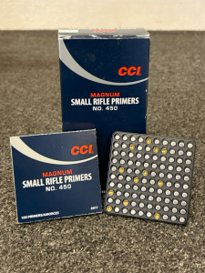 Box Of CCI Magnum Small Rifle Primers No. 450 (1000 Count)
