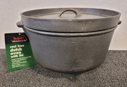 Texsport Cast Iron Dutch Oven With Lid