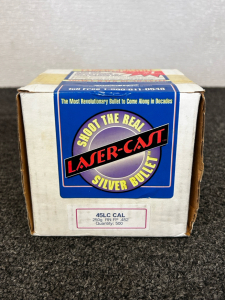 (500) Count L&aacute;ser Cast Silver Bullets 45LC Cal 250 Gr.