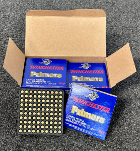 Box Of Winchester Primers (Large Pistol For Standard Or Magnum Pistol Loads) No. WLP (1000 Count)