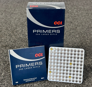Box Of CCI Primers 200 Large Rifle (1000 Count)