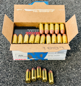 Opened Box Of Winchester 45 Auto 230 Gr. (100 Round Value Pack)