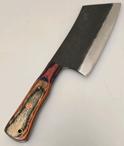 Hand Made Carbon Steel Cleaver Style Knife, Full Tang- New