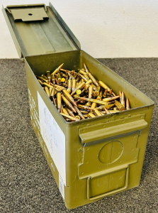 Metal Ammo Box With 5.56 Ammunition (Unknown Quantity)