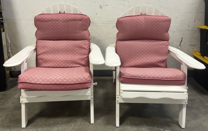 (2) Wooden Beach / Porch Chairs