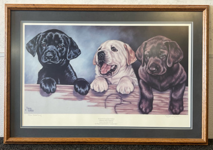 Vintage Framed Art &ldquo; Boxed Set&rdquo; By Joanne Graham California Ducks Unlimited Artist Of The Year 1997-98