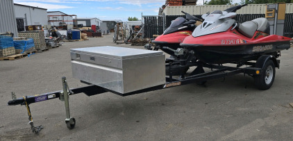 (2) 2003 SEADOO JET SKIS WITH TRAILER
