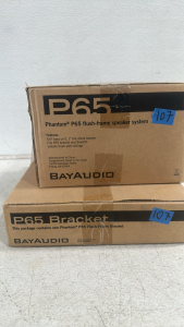 (1) BayAudio P65 Flush Frame Speaker System with P65 Bracket