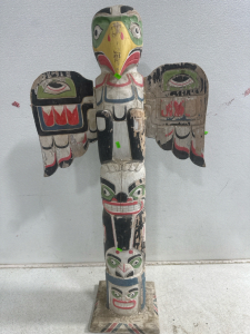 (1) Wooden Totem Pole