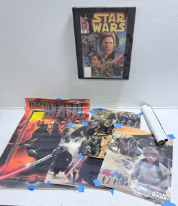 Large Lot Of Star Wars Posters & Canvas Art