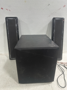 (2) Bowers & Wilkins Stereo Speakers with (1) Paradigm Subwoofer