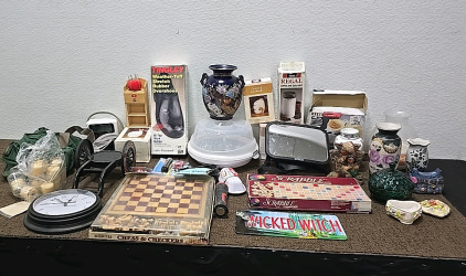 CHESS BOARD ,JAPANESE VASES ,SHOES & MORE