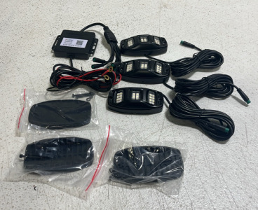 RGBW Bluetooth Controller LED Rock Light w/ (3) LED Lights & More