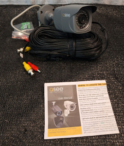 (1) Qsee - Color CCD Camera - Model QD6508B-4H
