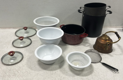 (3) Cooking Pots & More Cooking Equipment