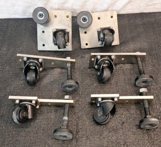 (6) Ball Bearing Castor Wheels W/ Levelors