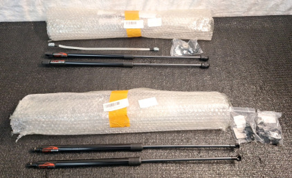 (2) 2-Piece Hood/Trunk Support Shock Sets, Both 22"L