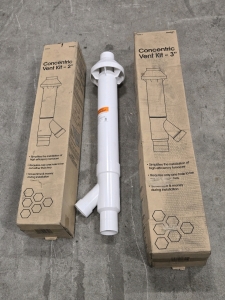 DiversiTech Concentric Vent Kit 3" & 2" for Tankless Gas Water Heater High Efficiency Furnaces (1) 2" & (1) 3" / +$200 Combined Value!