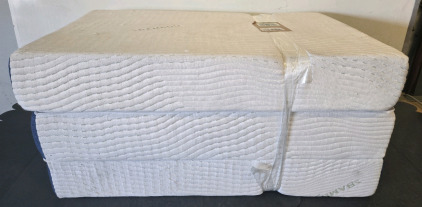 Bamboo Natural Folding Mattress, 6 Inch Trifold Memory Foam Mattress with Ultra Soft Removable Cover, Non-Slip Bottom & Breathable Mesh Sides, Foldable & Portable - Twin Size (75" x 38" x 6") / +$150 Value!