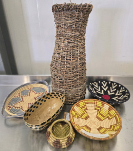 Large Box Full of Hand-Crafted Decor Pieces (Made in Rwanda & Haiti)