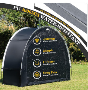 Green Outdoor Bike/Storage Tent