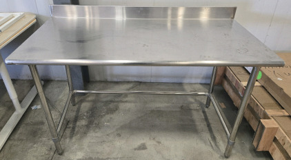 Commercial Kitchen Stainless Prep Table - 60"L x 30"D x 35&frac12;"H