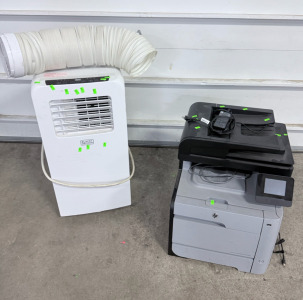 (1) Black & Decker Portable AC & (1) HP Printer/ Copier