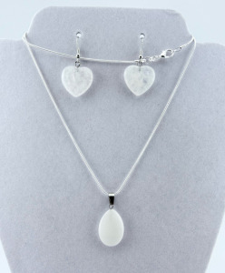 (2) Natural Stone .925 Necklace & Earrings