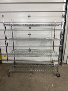 (1) Chrome Plated Steel Shelf W/ Coaster