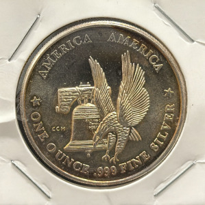 CCM Silver Coin, 1 Troy Ounce, .999 Fine, International Silver Trade Unit