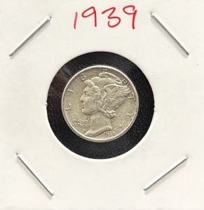 1939 Mercury Dime, United States Coin, Silver Composition