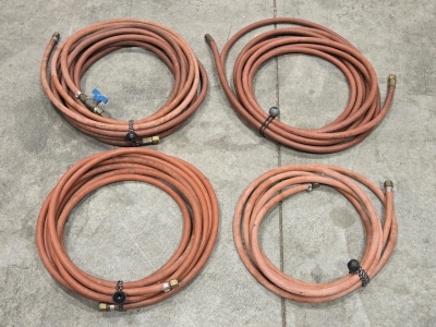 (4) Assorted Length Heavy Duty Hoses