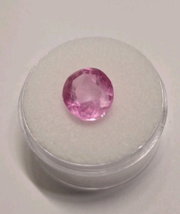 (1) 6.60ct Oval Cut Natural Pinl Morganite W/COA Card