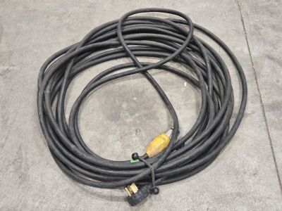 (1) Super Heavy Duty Long Industrial Power Cable w/ Different Male & Female Connectors