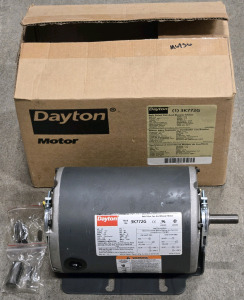 Dayton 3K772 Belt Drive Motor, Split-Phase, 1725 Nameplate RPM, 115 Voltage, Frame 48, 1/2 HP / +$200 Value!